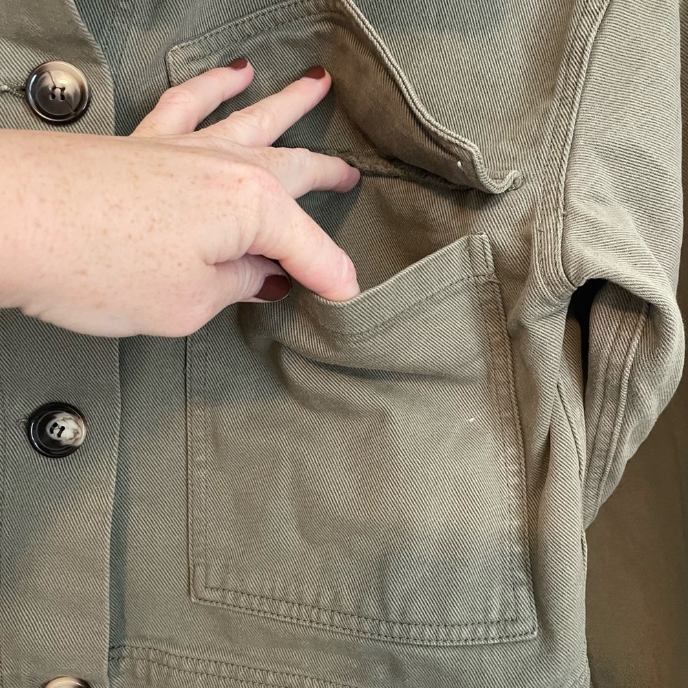 The Rita Row Edda khaki jacket army green size small - Picture 6 of 8